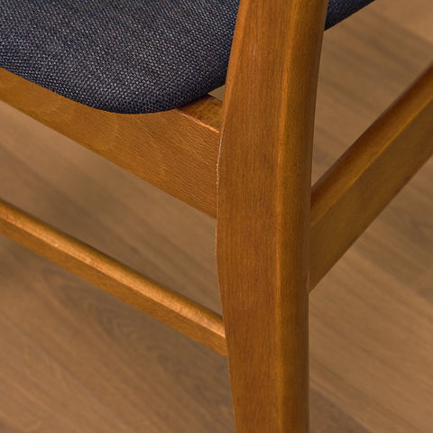 Danish dining chairs in teak and beech by Findahl