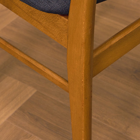 Danish dining chairs in teak and beech by Findahl