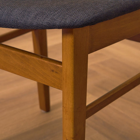 Danish dining chairs in teak and beech by Findahl