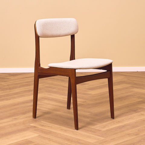 Danish dining chairs in teak by B. Rasmussen for Thorso Møbelfabrik