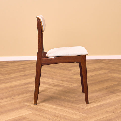 Danish dining chairs in teak by B. Rasmussen for Thorso Møbelfabrik