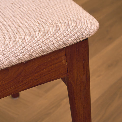 Danish dining chairs in teak by B. Rasmussen for Thorso Møbelfabrik