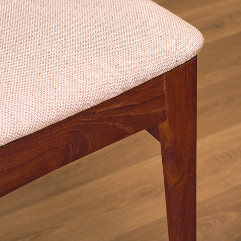 Danish dining chairs in teak by B. Rasmussen for Thorso Møbelfabrik