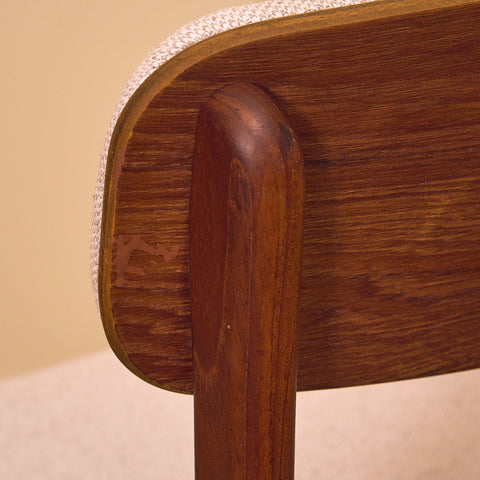 Danish dining chairs in teak by B. Rasmussen for Thorso Møbelfabrik