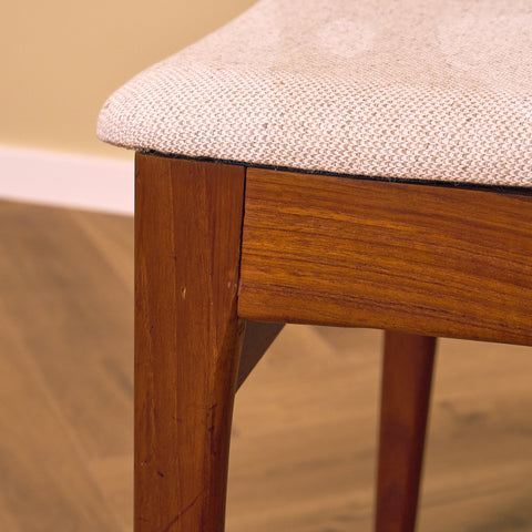 Danish dining chairs in teak by B. Rasmussen for Thorso Møbelfabrik