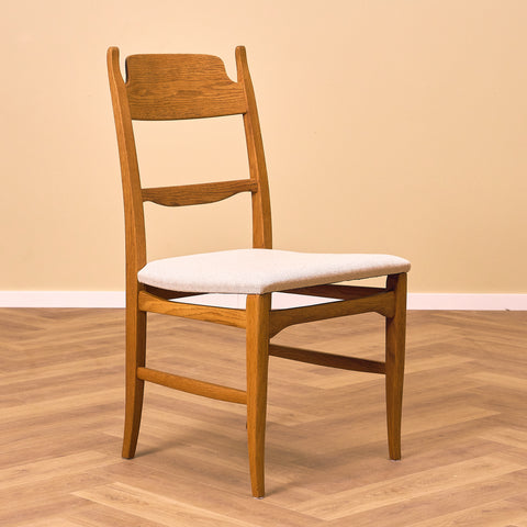 Swedish dining chairs in oak by Carl Malmsten for Åfors Möbelfabrik, model "Calmare"