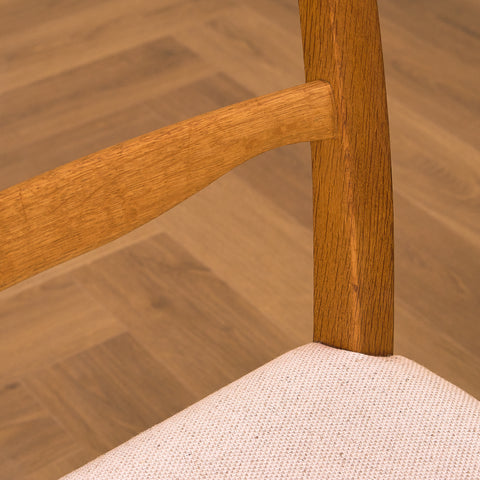 Swedish dining chairs in oak by Carl Malmsten for Åfors Möbelfabrik, model "Calmare"