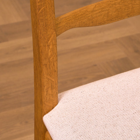 Swedish dining chairs in oak by Carl Malmsten for Åfors Möbelfabrik, model "Calmare"