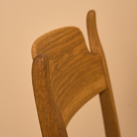 Swedish dining chairs in oak by Carl Malmsten for Åfors Möbelfabrik, model "Calmare"