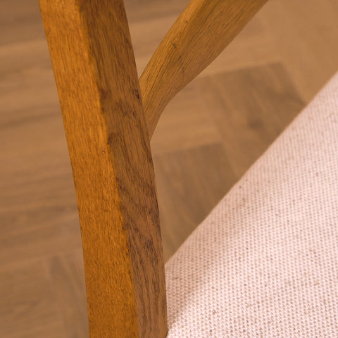 Swedish dining chairs in oak by Carl Malmsten for Åfors Möbelfabrik, model "Calmare"