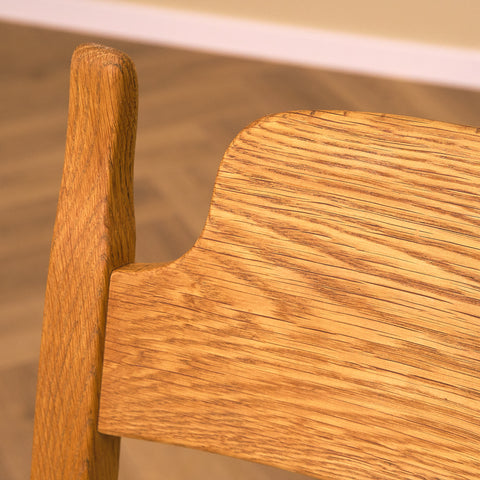 Swedish dining chairs in oak by Carl Malmsten for Åfors Möbelfabrik, model "Calmare"