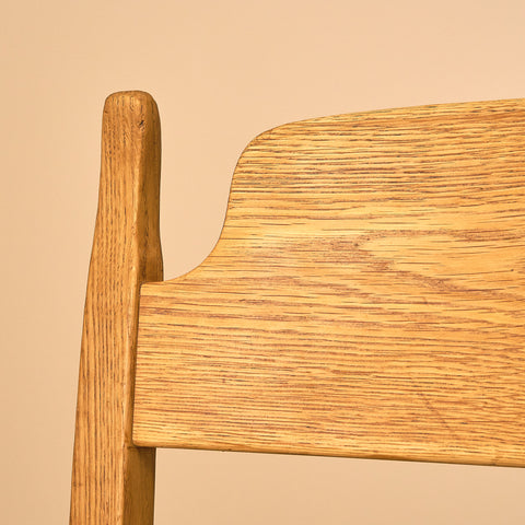 Swedish dining chairs in oak by Carl Malmsten for Åfors Möbelfabrik, model "Calmare"