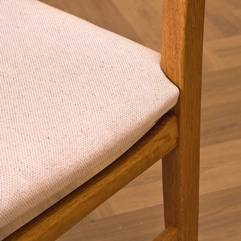 Swedish dining chairs in oak by Carl Malmsten for Åfors Möbelfabrik, model "Calmare"