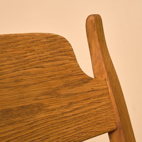 Swedish dining chairs in oak by Carl Malmsten for Åfors Möbelfabrik, model "Calmare"