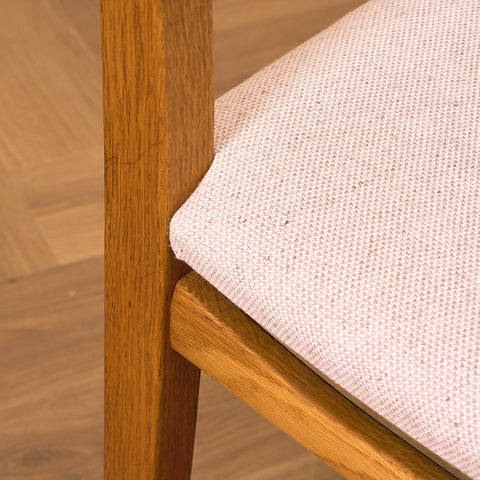 Swedish dining chairs in oak by Carl Malmsten for Åfors Möbelfabrik, model "Calmare"