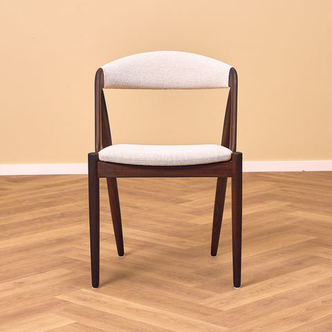 Danish dining chairs in teak by Kai Kristiansen for Schou Andersen, model 31