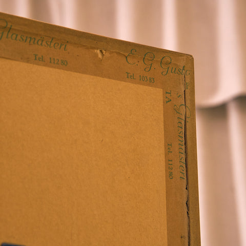 Swedish mirror in teak by E. G. Gustavssons Glasmästeri