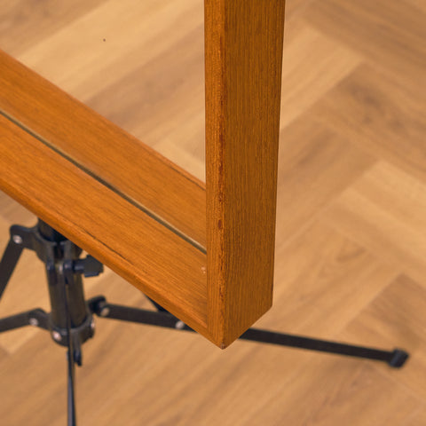 Swedish mirror in teak by AB Nybrofabriken