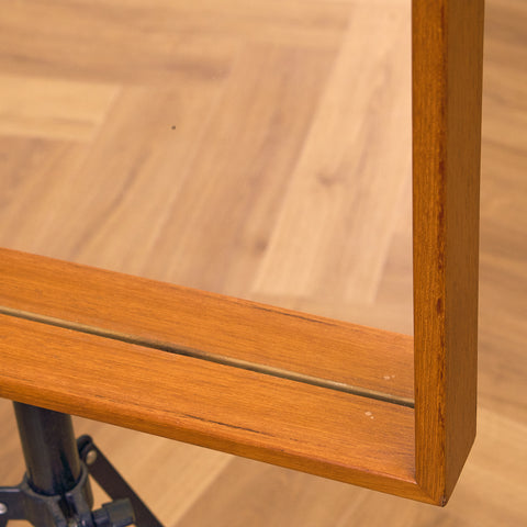 Swedish mirror in teak by AB Nybrofabriken