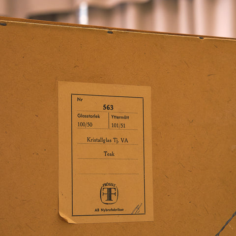 Swedish mirror in teak by AB Nybrofabriken