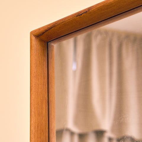 Swedish mirror in teak by Eriksmålaglas