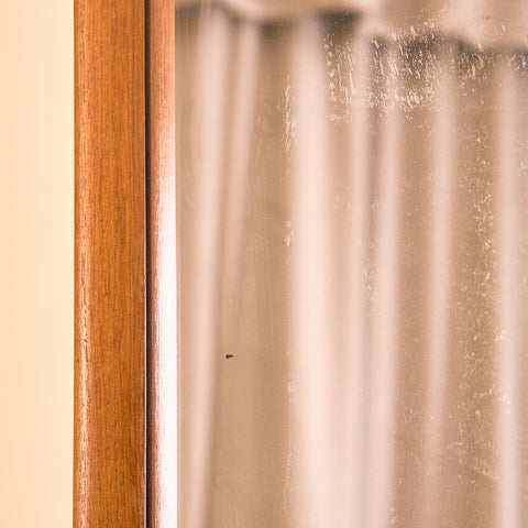 Swedish mirror in teak by Eriksmålaglas