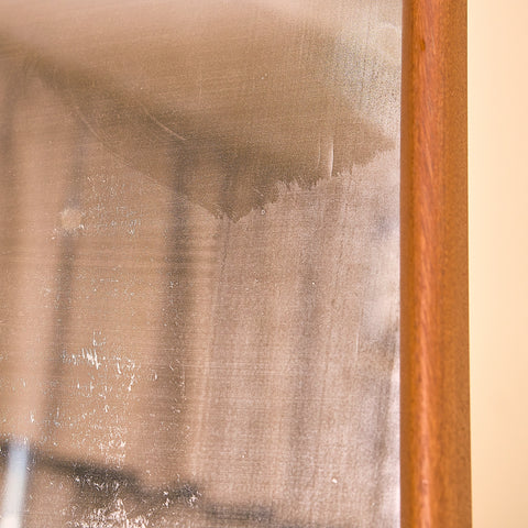 Swedish mirror in teak by Eriksmålaglas