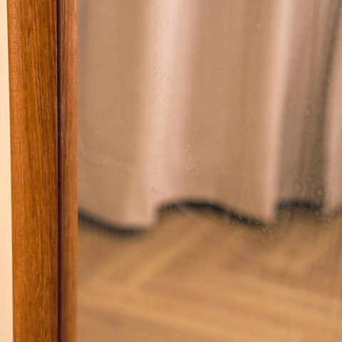 Swedish mirror in teak by Eriksmålaglas