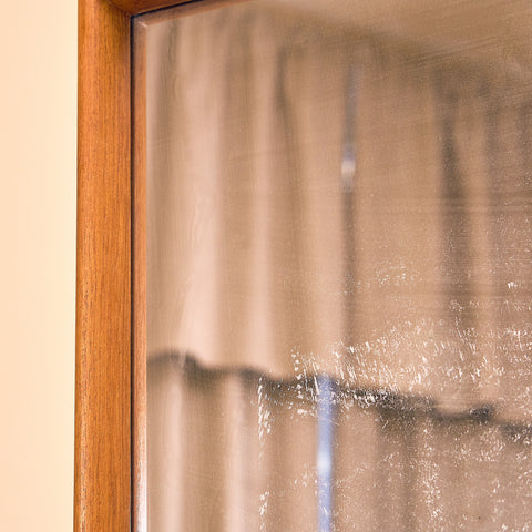 Swedish mirror in teak by Eriksmålaglas