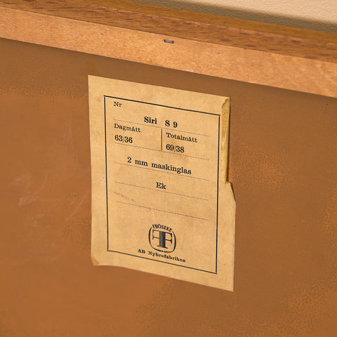 Swedish mirror in oak by AB Nybrofabriken