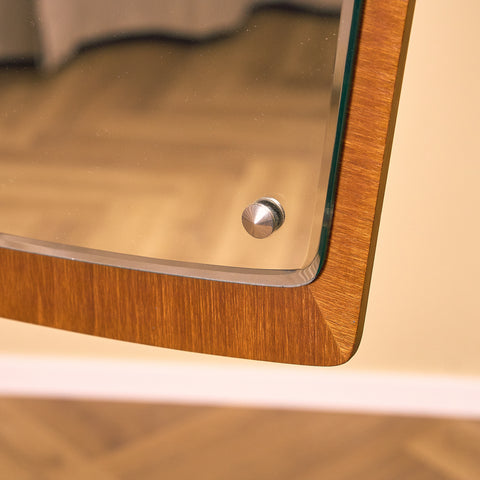 Mid-century mirror in teak