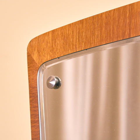 Mid-century mirror in teak