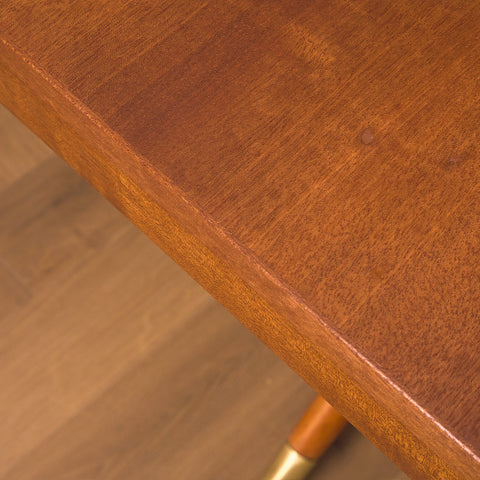 Svenskt matbord i mahogny av David Rosén för Nordiska Kompaniet, modell 'Napoli'