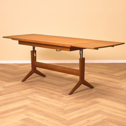 Svenskt hopfällbart soffbord / matbord i teak