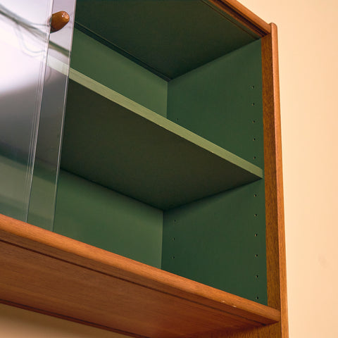 Svensk bokhylla i teak av Bertil Fridhagen för Bodafors