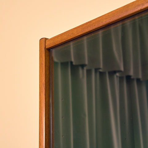 Svensk bokhylla i teak av Bertil Fridhagen för Bodafors