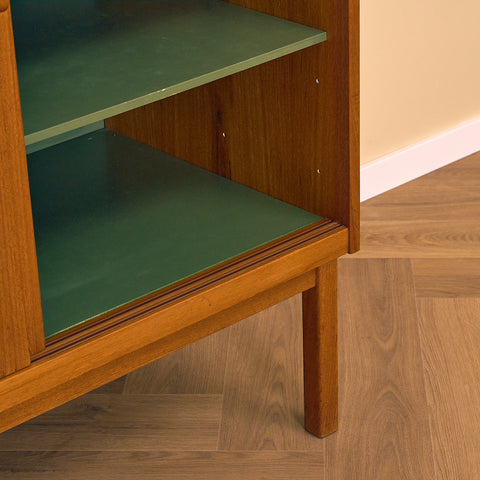 Svensk bokhylla i teak av Bertil Fridhagen för Bodafors