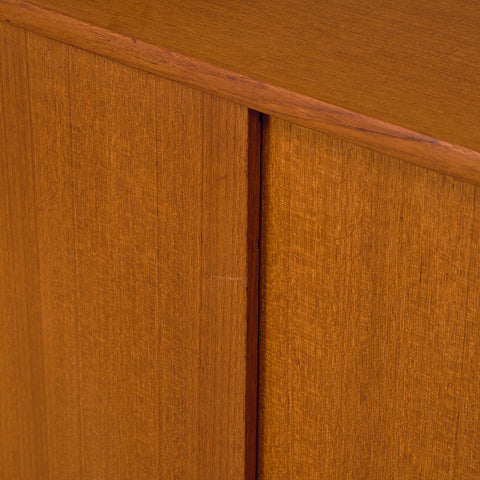 Svensk bokhylla i teak av Bertil Fridhagen för Bodafors