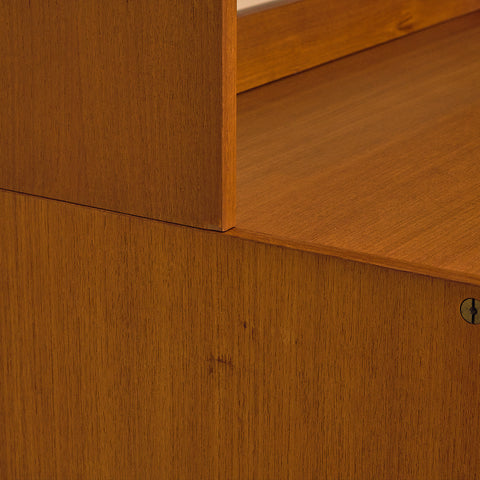 Svensk bokhylla i teak av Bertil Fridhagen för Bodafors