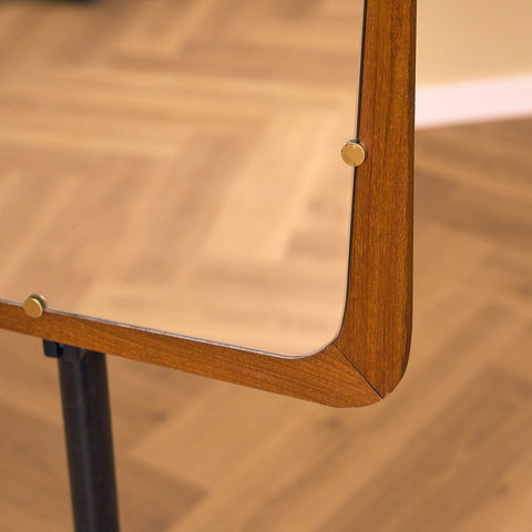 Svensk spegel i teak av Dala speglar i Falun