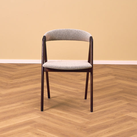 Danskt set med 8 matstolar i valnöt från Sax Møbler