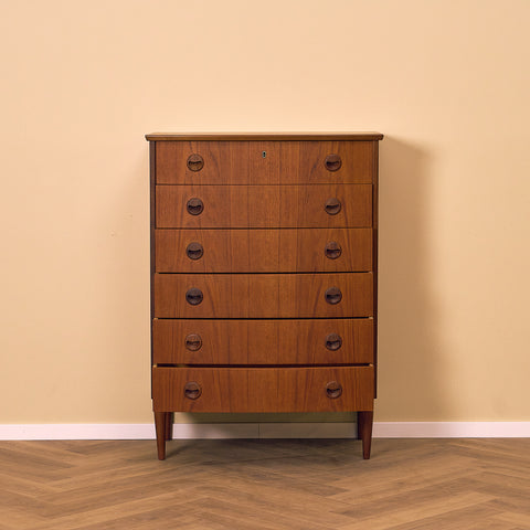 Danish chest of drawers in teak by Niels Christensen