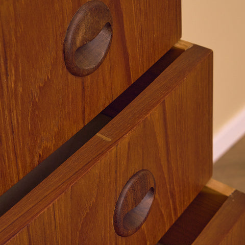 Danish chest of drawers in teak by Niels Christensen