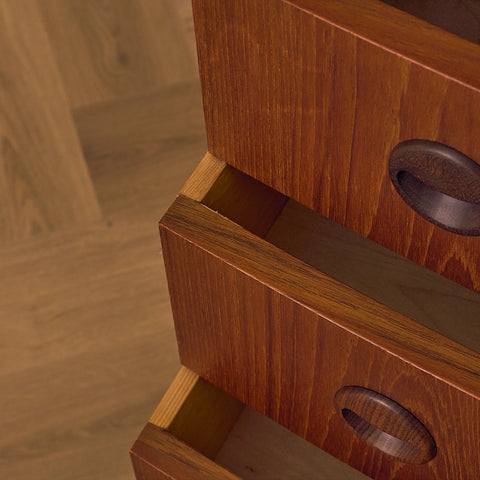 Danish chest of drawers in teak by Niels Christensen