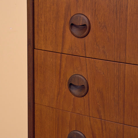 Danish chest of drawers in teak by Niels Christensen