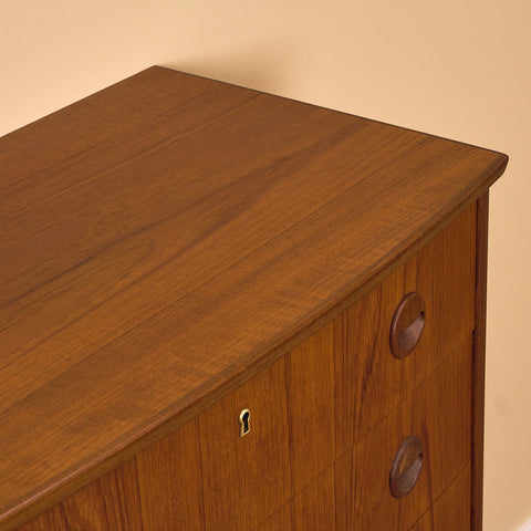 Danish chest of drawers in teak by Niels Christensen