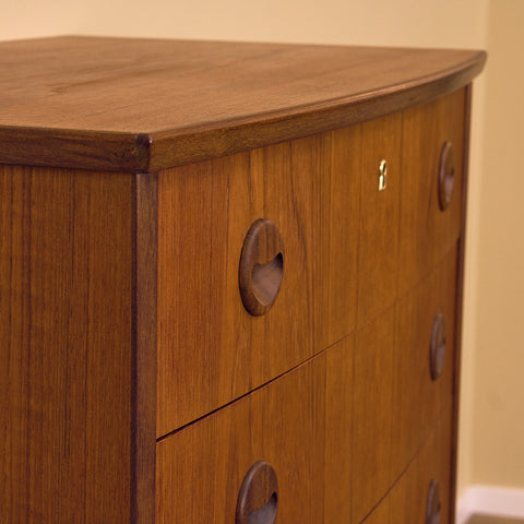 Danish chest of drawers in teak by Niels Christensen
