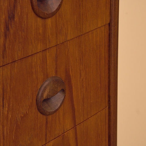 Danish chest of drawers in teak by Niels Christensen