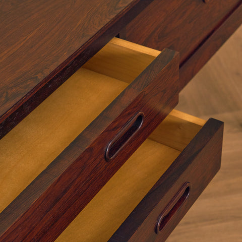 Danish sideboard/TV-bench in Santos rosewood by Severin Hansen