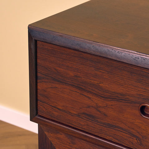 Danish sideboard/TV-bench in Santos rosewood by Severin Hansen